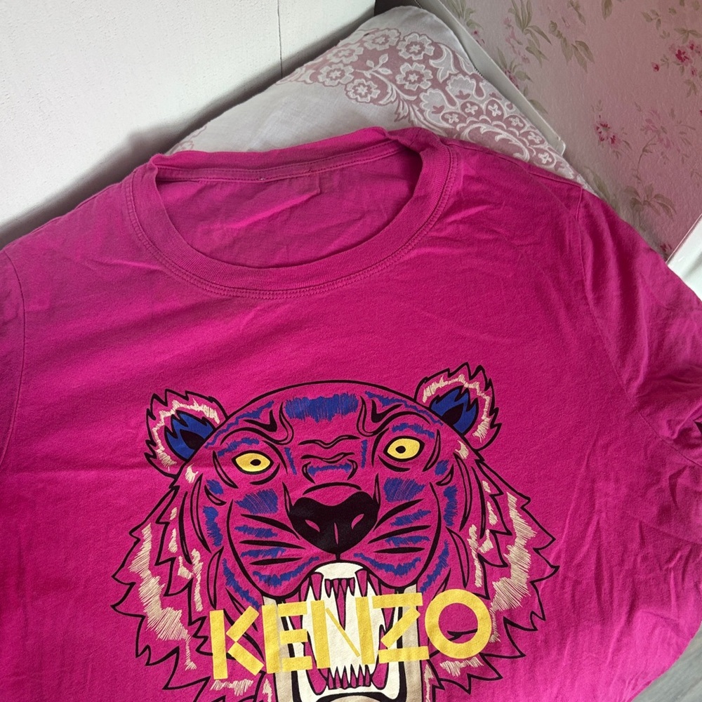 Kenzo Pink Tiger Graphic Baby Tee